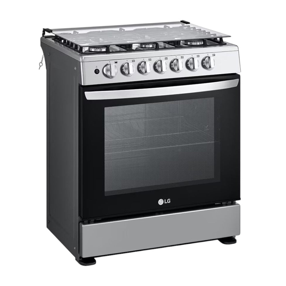 Estufa A Gas Lg 30" / 6 Quemadores / Acero Inoxidable