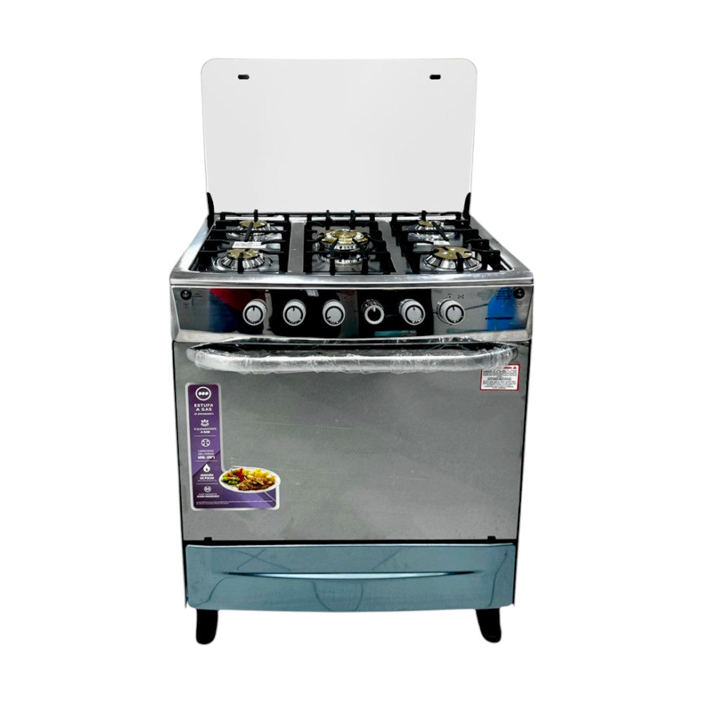 Estufa A Gas Premier 30" de 5 Quemadores / Acero Inoxidable