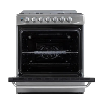 Estufa a Gas Nisato 6 Quemadores 30” /Acero Inoxidable con Air Fryer