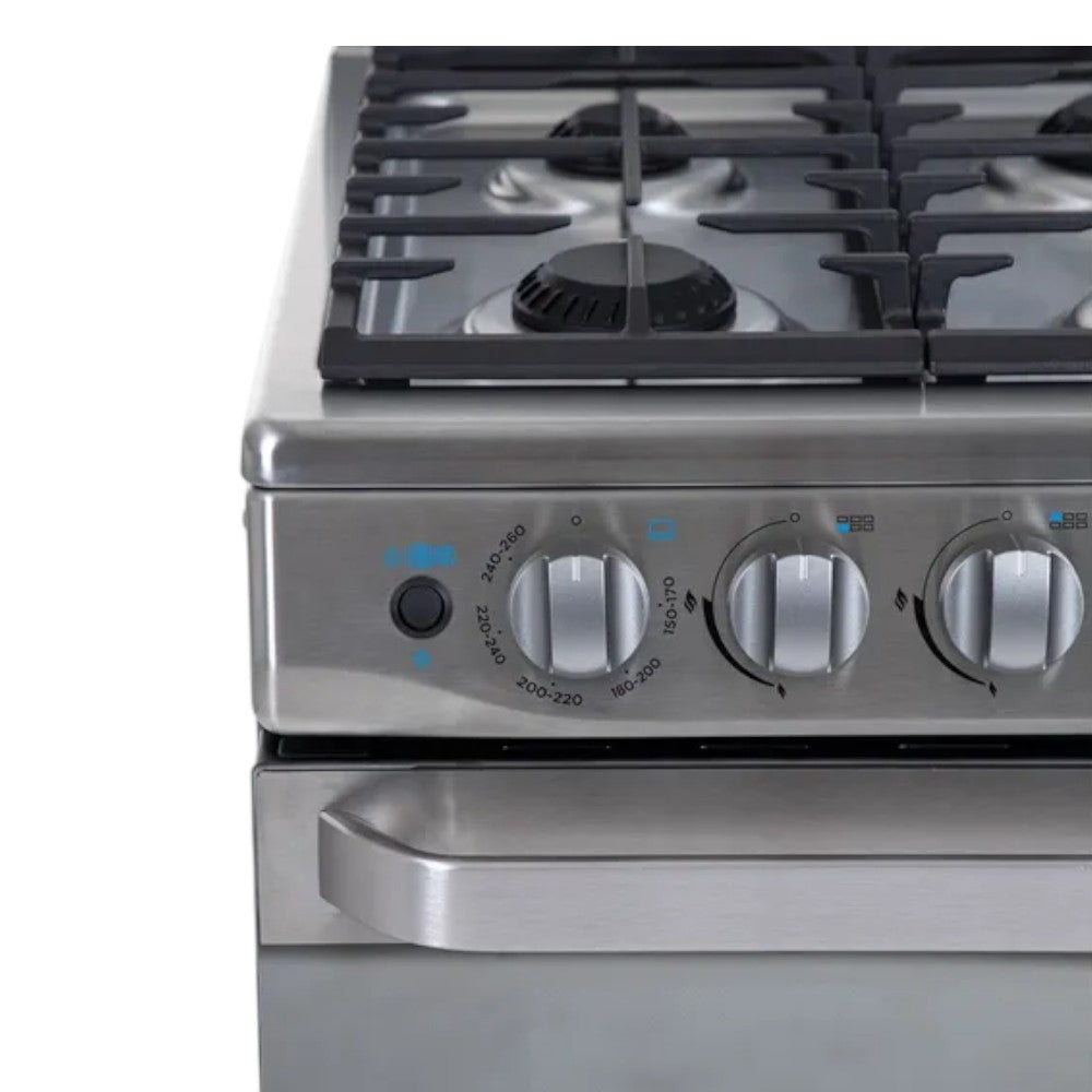 Estufa a Gas Nisato 6 Quemadores 30” /Acero Inoxidable con Air Fryer