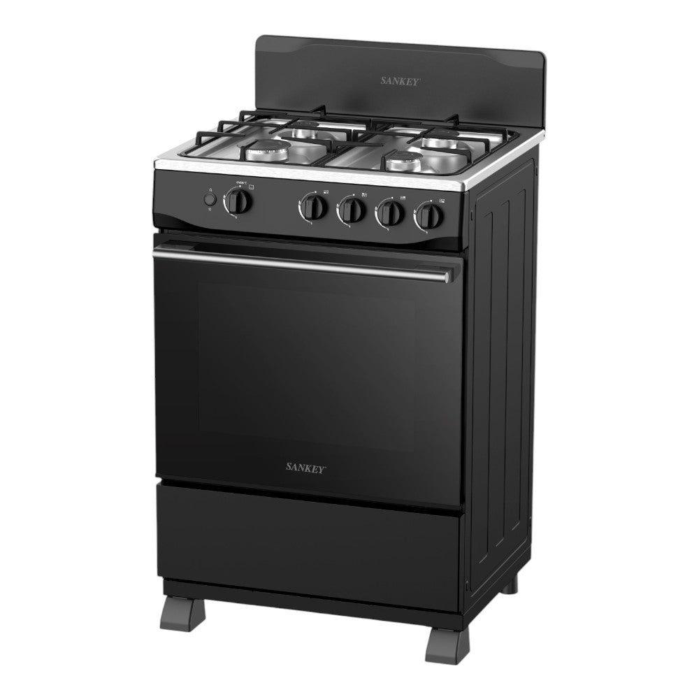 Estufa Sankey 24” con Horno/ 4 Quemadores /Acero Inoxidable
