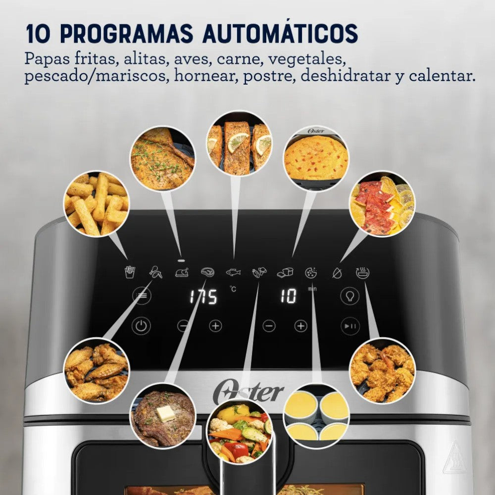 Freidora de Aire Oster 7.5 Lt digital de 10 programas en el Titán Panamá.