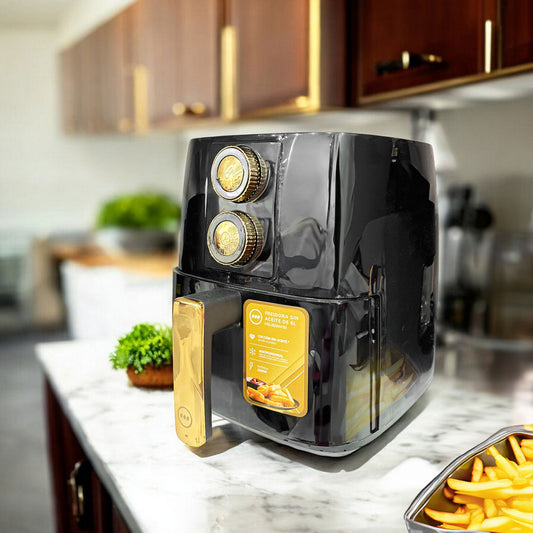 Freidora Sin Aceite Eléctrica Premier de 6 L / Negro