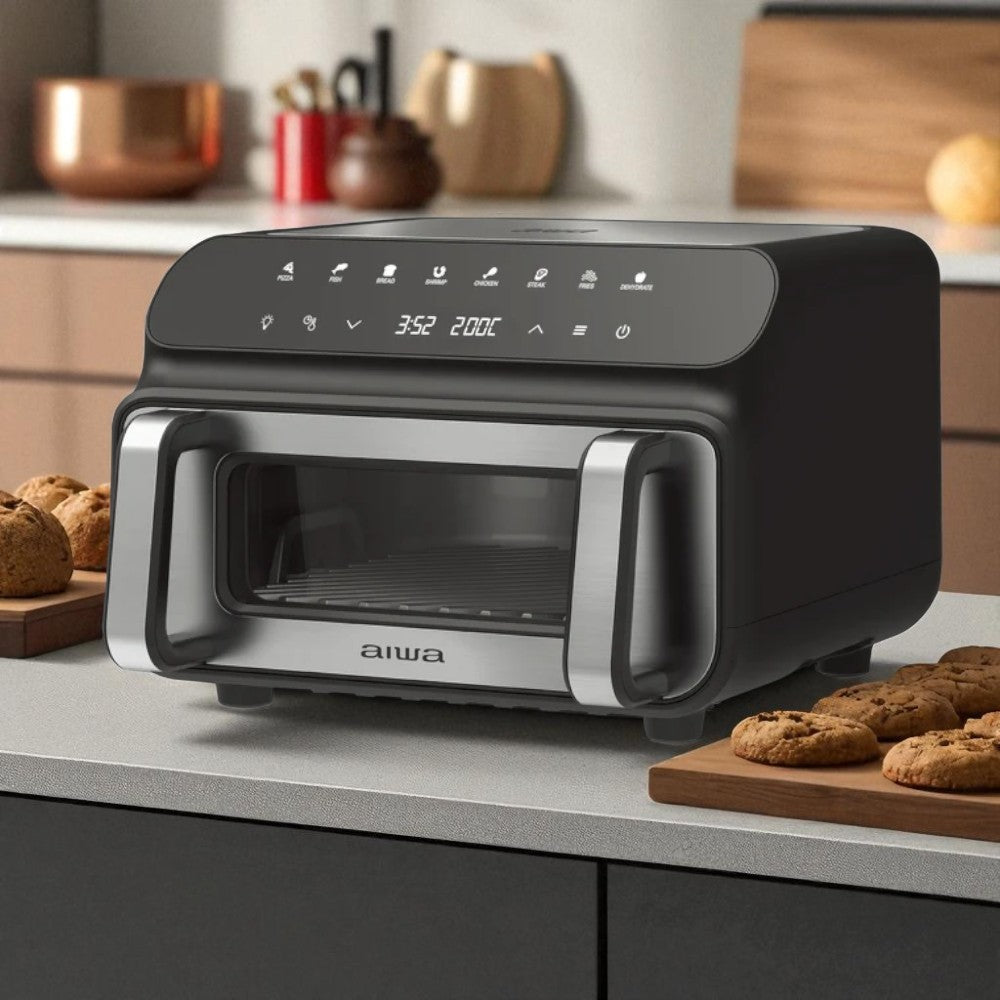 Freidora de Aire Aiwa 10L — Multifunción con Horno y Tostador