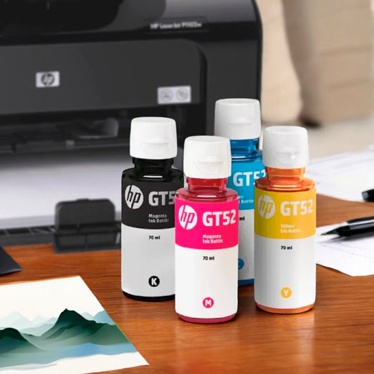 Botella de Tinta Hp Combo 4 Pack / Gt53 y Gt52 - Black / Cyan / Magenta / Yellow