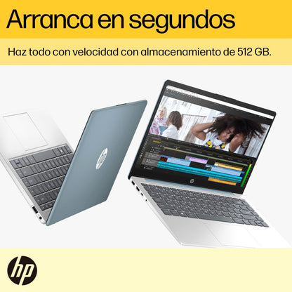 Laptop HP 14-em0021la, AMD Ryzen 5, 16 GB RAM, 512 GB SSD, 14, FHD Windows 11 Home
