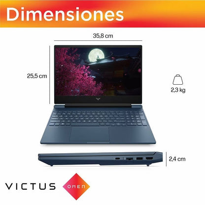 Laptop HP VICTUS Gaming 15-fa0022la, Windows 11, 15.6", Intel® Core™ i5, 16GB RAM, 512GB SSD, NVIDIA® GeForce RTX™ 3050, FHD