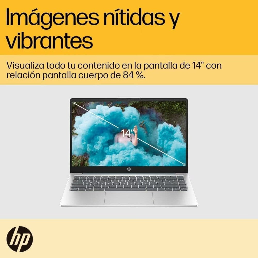 Laptop HP 14-em0017la, Windows 11, 14", AMD Ryzen™ 5, 8GB RAM, 512GB SSD, FHD, OFF 365