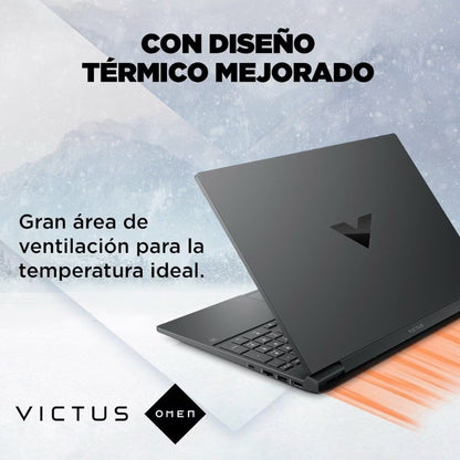 Laptop Victus Gaming 15-fb2026la, Windows 11, 15.6", AMD Ryzen™ 5, 8GB RAM, 512GB SSD, NVIDIA® GeForce RTX™ 2050, FHD, Mica Silver