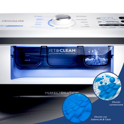 Lavadora Automática Frigidaire de Carga Superior con Impeller / 22Kg / Blanca