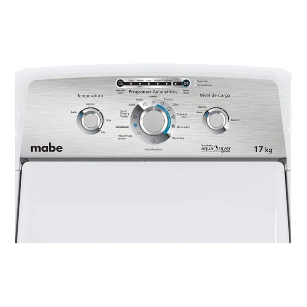 Lavadora Automática Mabe / 17Kg / Blanca