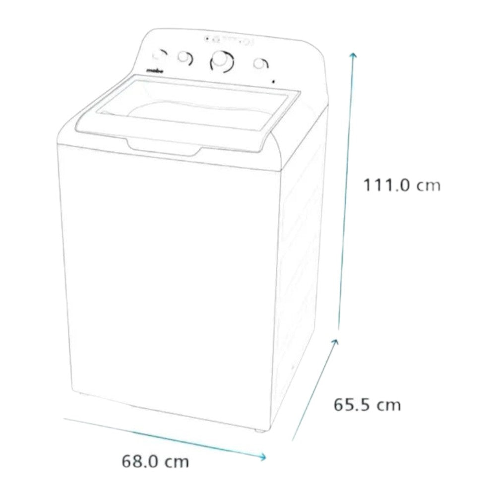 Lavadora Automática Mabe / 17Kg / Blanca