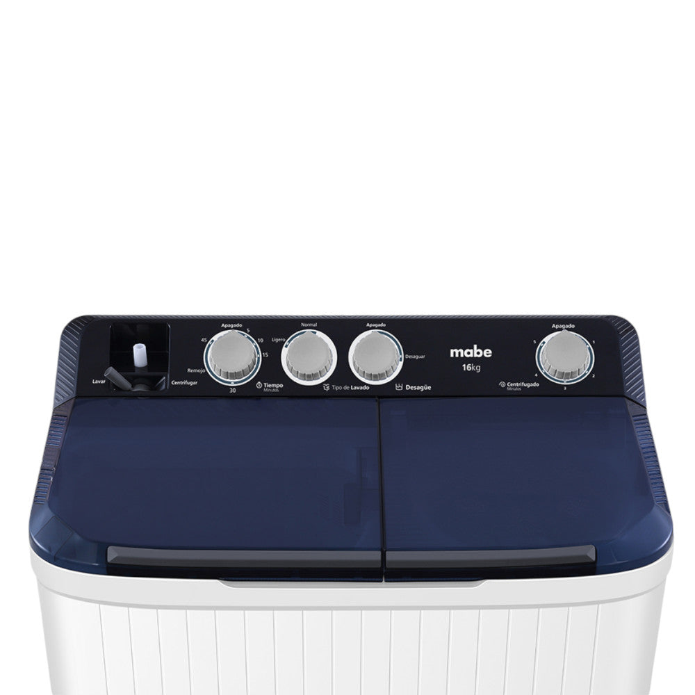 Lavadora Semi-Automática Mabe de 16Kg / Blanca