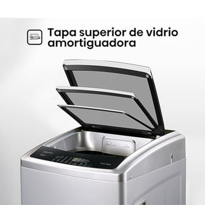 Lavadora Automática Hisense 21Kg / Carga Superior - Gris Oscuro