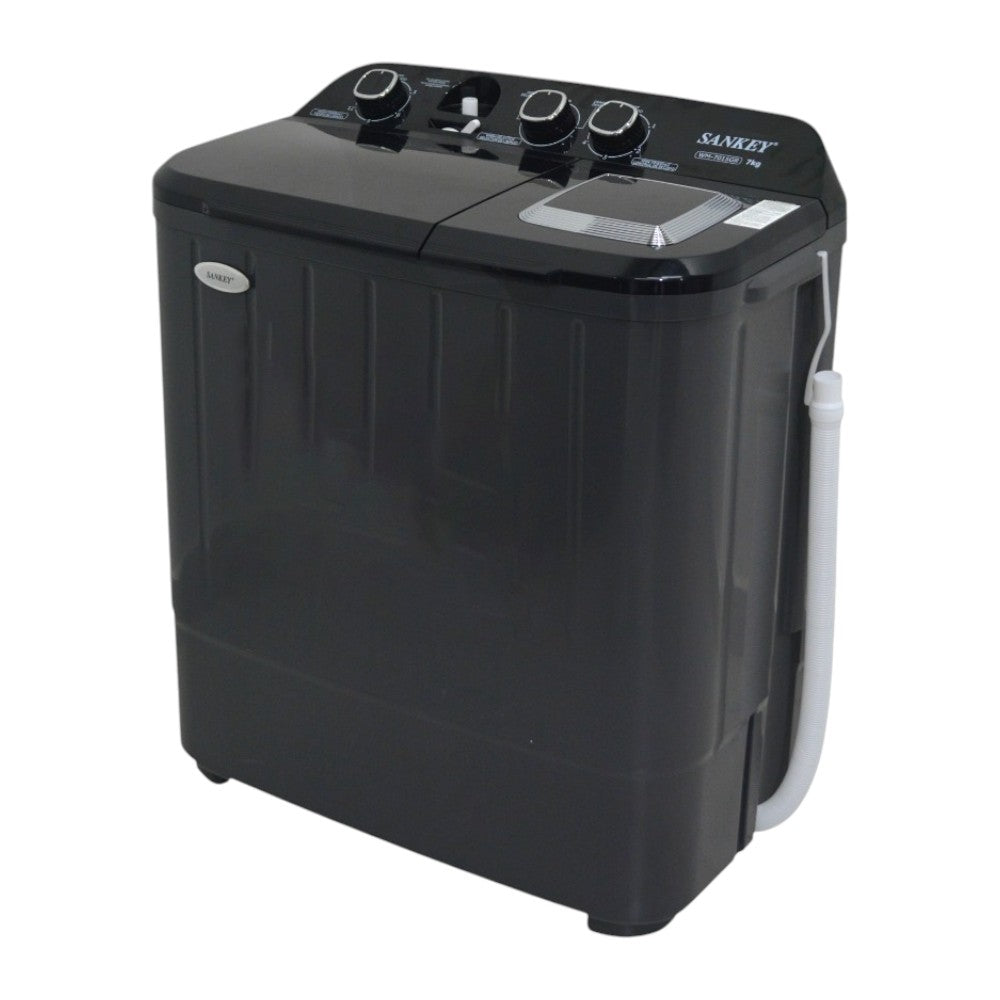 Lavadora Semi-Automática Sankey 7Kg / Negra / Doble Tina