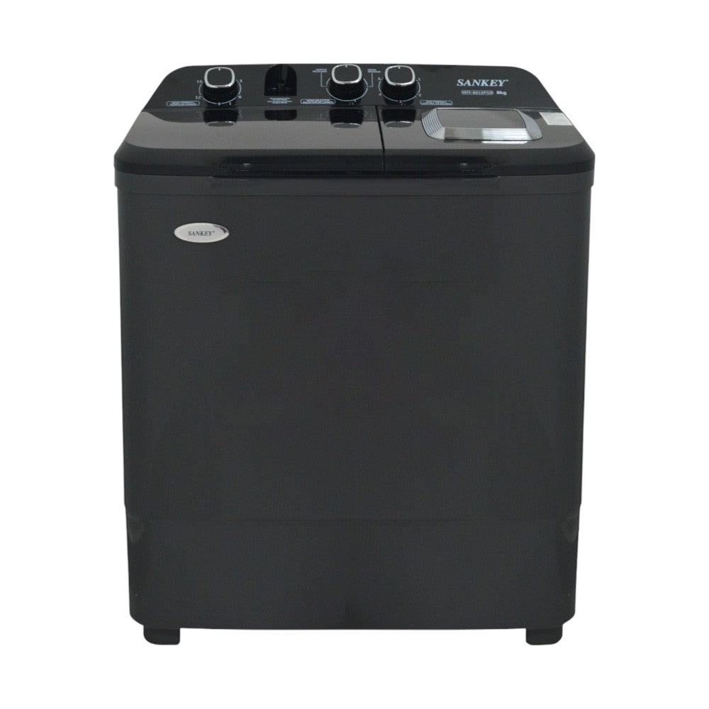 Lavadora Semi-Automática Sankey 8Kg / Negra / Doble Tina