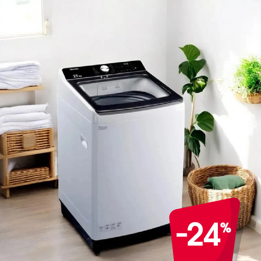 Lavadora Automática Hisense 23Kg / Carga Superior / Blanca