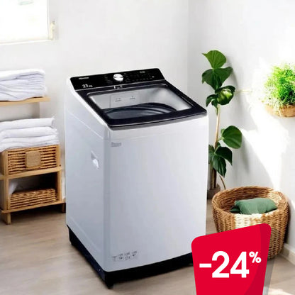 Lavadora Automática Hisense 23Kg / Carga Superior / Blanca
