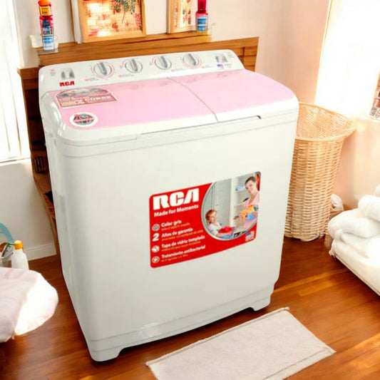 Lavadora Semi-Automática Rca de 10.5Kg / Gris-Rosa