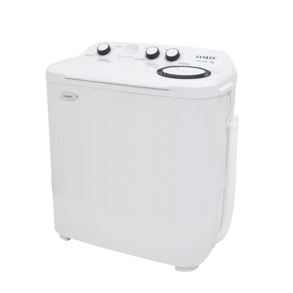 Lavadora Semi-Automatica Sankey 7Kg / Doble Tina / Blanca