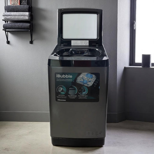 Lavadora Automática Hisense de 16 Kg / Gris Titanio / WT5K1623DT