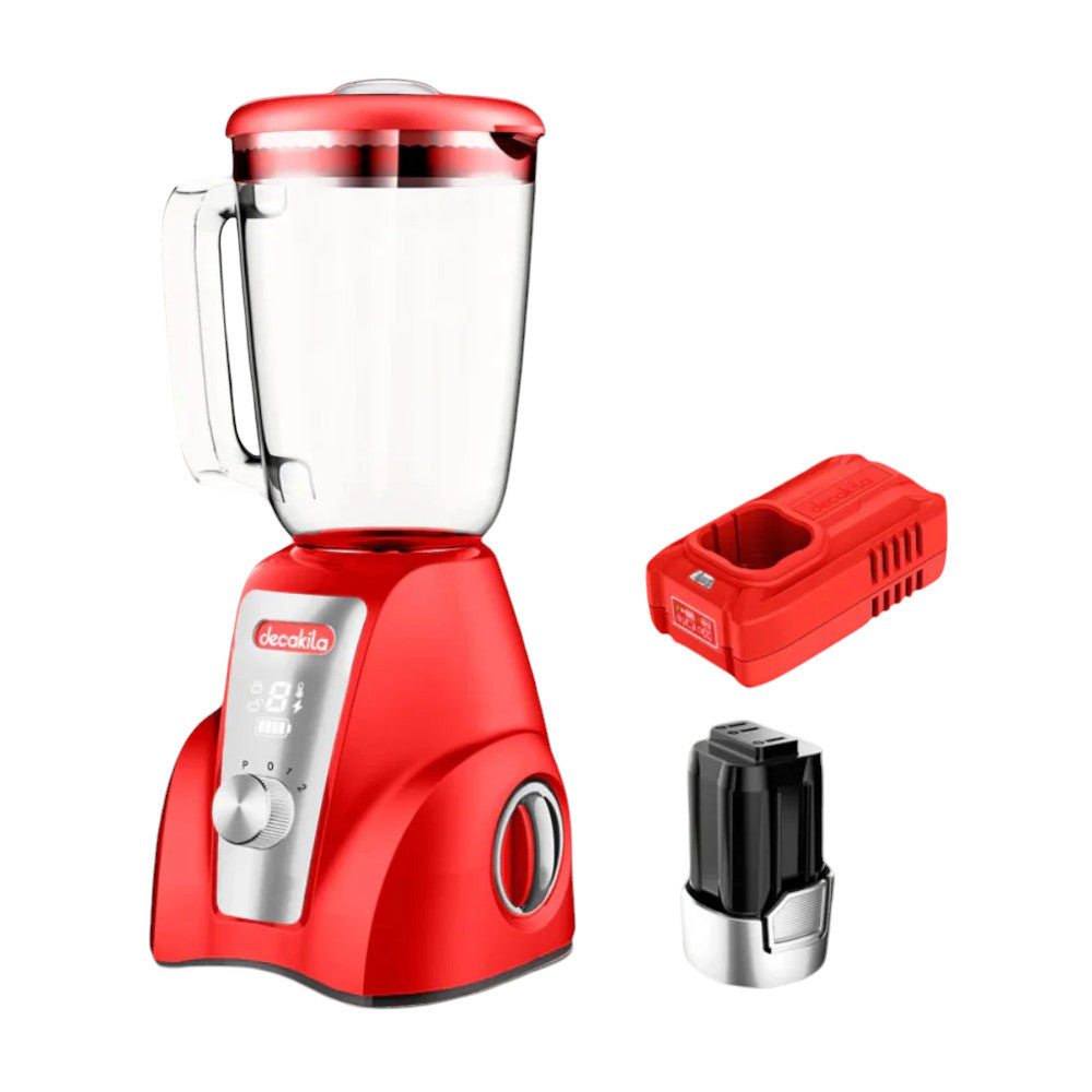 Licuadora Inalámbrica Decakila 1.5Lt / 300W / Roja