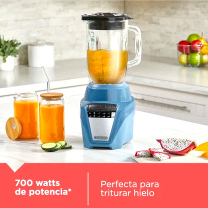 Licuadora Black&Decker 8 Velocidades / Jarra Plástica / Celeste