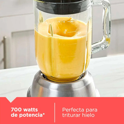 Licuadora Black&Decker 8 Velocidades / Jarra de Vidrio / Acero Inoxidable