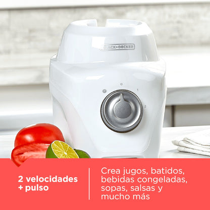 Licuadora Black&Decker 2 Velocidades / Jarra de Vidrio / Blanco