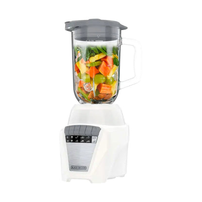 Licuadora Black&Decker 8 Velocidades / Jarra de Vidrio / Blanco