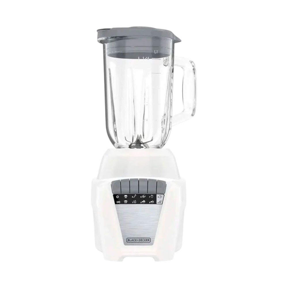 Licuadora Black&Decker 8 Velocidades / Jarra de Vidrio / Blanco