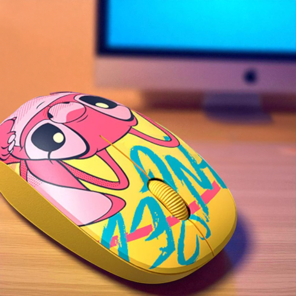 Mouse Con Cable Xtech / Edición Disney Stitch / Amarillo
