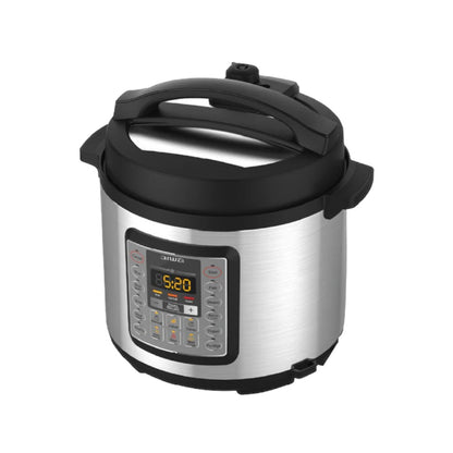 Olla de Presión y Multicooker Aiwa 6L | Negra | Acero Inoxidable