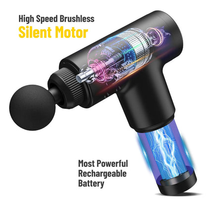 Masajeador Muscular Everlast Portátil -  Negro