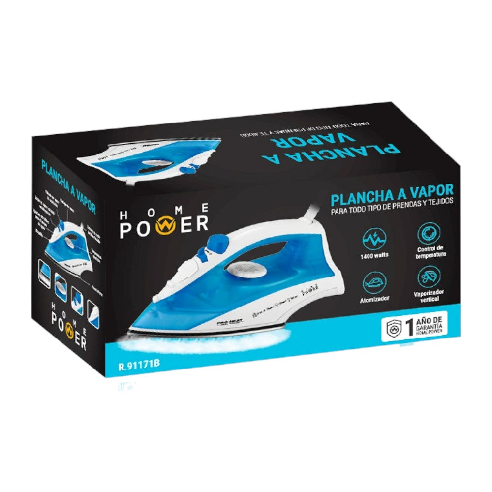 Plancha a Vapor Home Power 1400W / 250ml