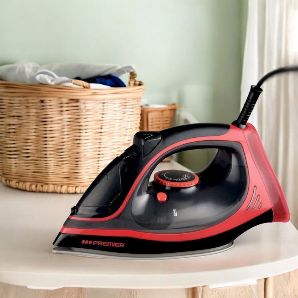 Plancha de Vapor Premier ED-8414CC / 1000W / Antiadherente / 320 ml