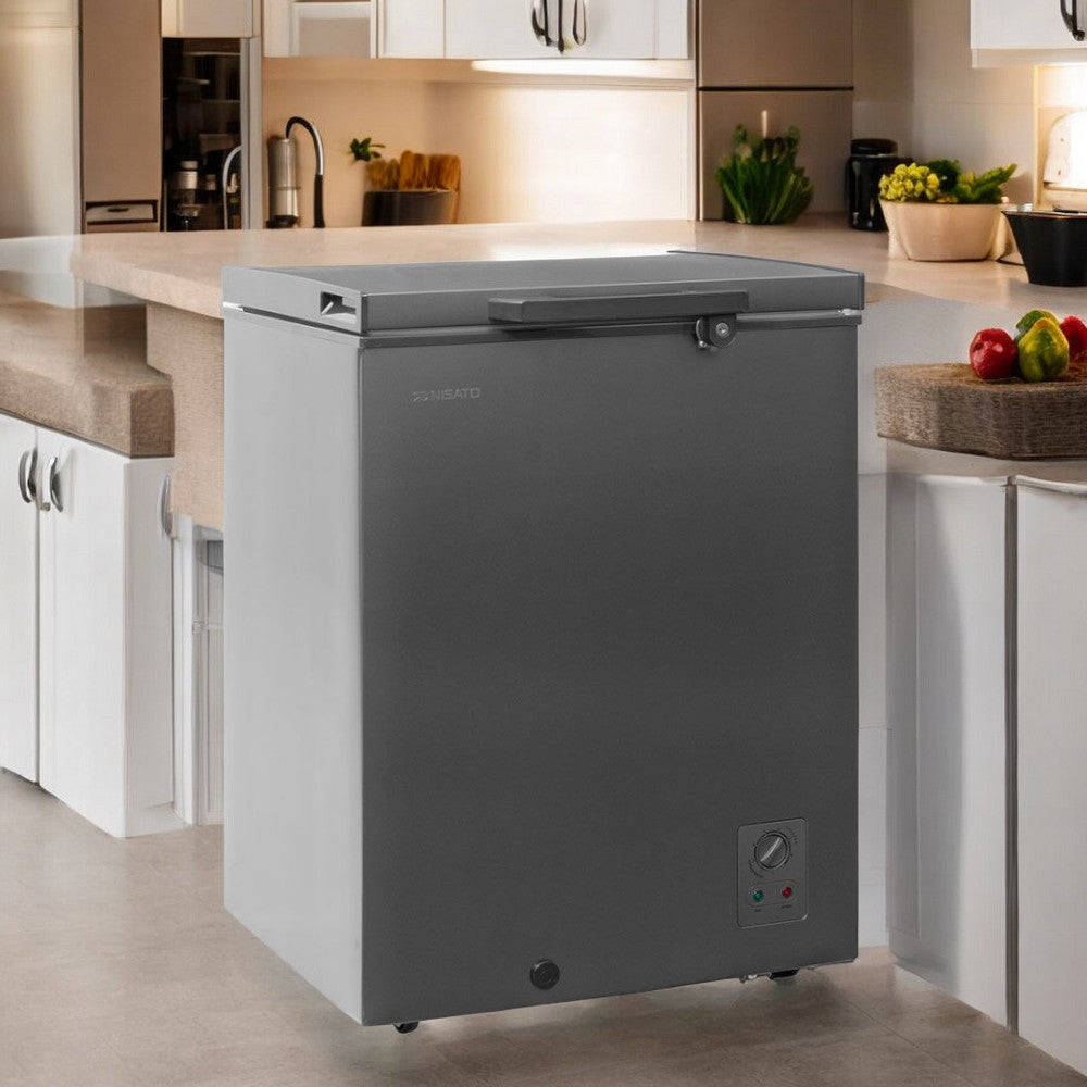 Congelador Nisato 3 Pies Cúbicos / NCH-35DASBW / Gris