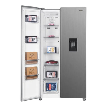 Refrigerador Whirlpool 18 Pies Cúbicos / Side By Side / Inverter / Con Dispensador de Agua