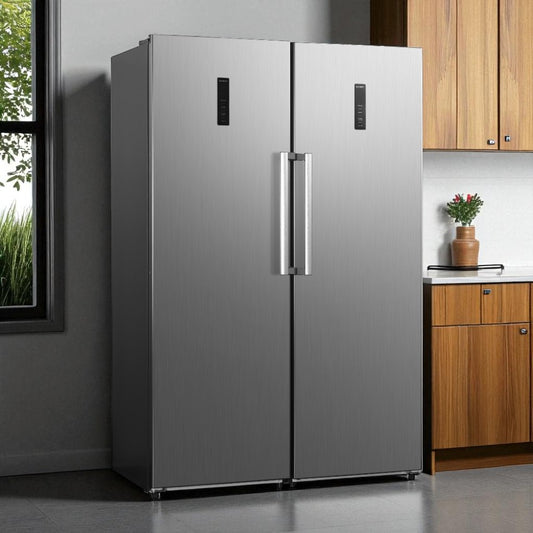 Refrigerador + Congelador Sankey Inverter / 12.6 + 9.7 Pies³ / No Frost / Diseño Metálico
