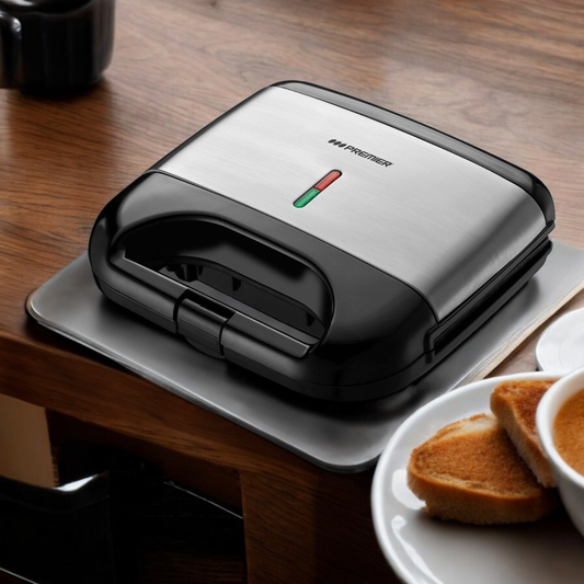 Sandwichera Premier 2 Porciones / Antiadherente / 700-800W – Negra