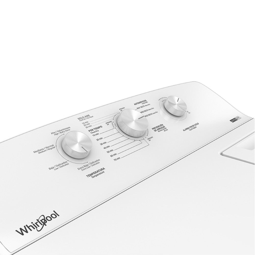 Secadora A Gas Whirlpool 18Kg / Carga Superior / AutoDry / Blanca