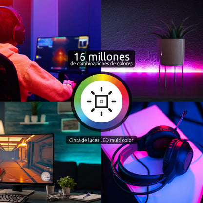Tira de Luz Led Inteligente Nexxt Solutions Wi-Fi / RGBIC de 5m