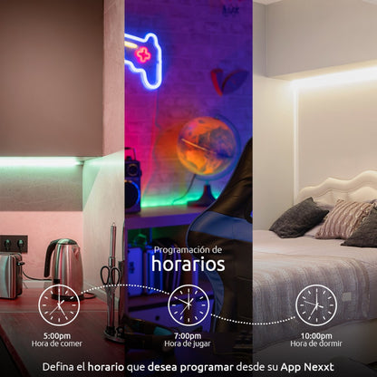 Tira de Luz Led Inteligente Nexxt Solutions Wi-Fi / RGBIC de 5m