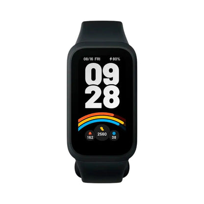 La Xiaomi Smart Band Active 9 en Titan Panamá con pantalla ultra grande, 50 modos deportivos, monitoreo cardíaco y diseño superligero.