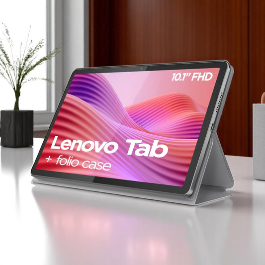 Lenovo Tab, 10.1" WUXGA, MediaTek Helio G85, 4GB, 128GB, Android 14 + Funda Folio + Audífonos Lenovo TWS
