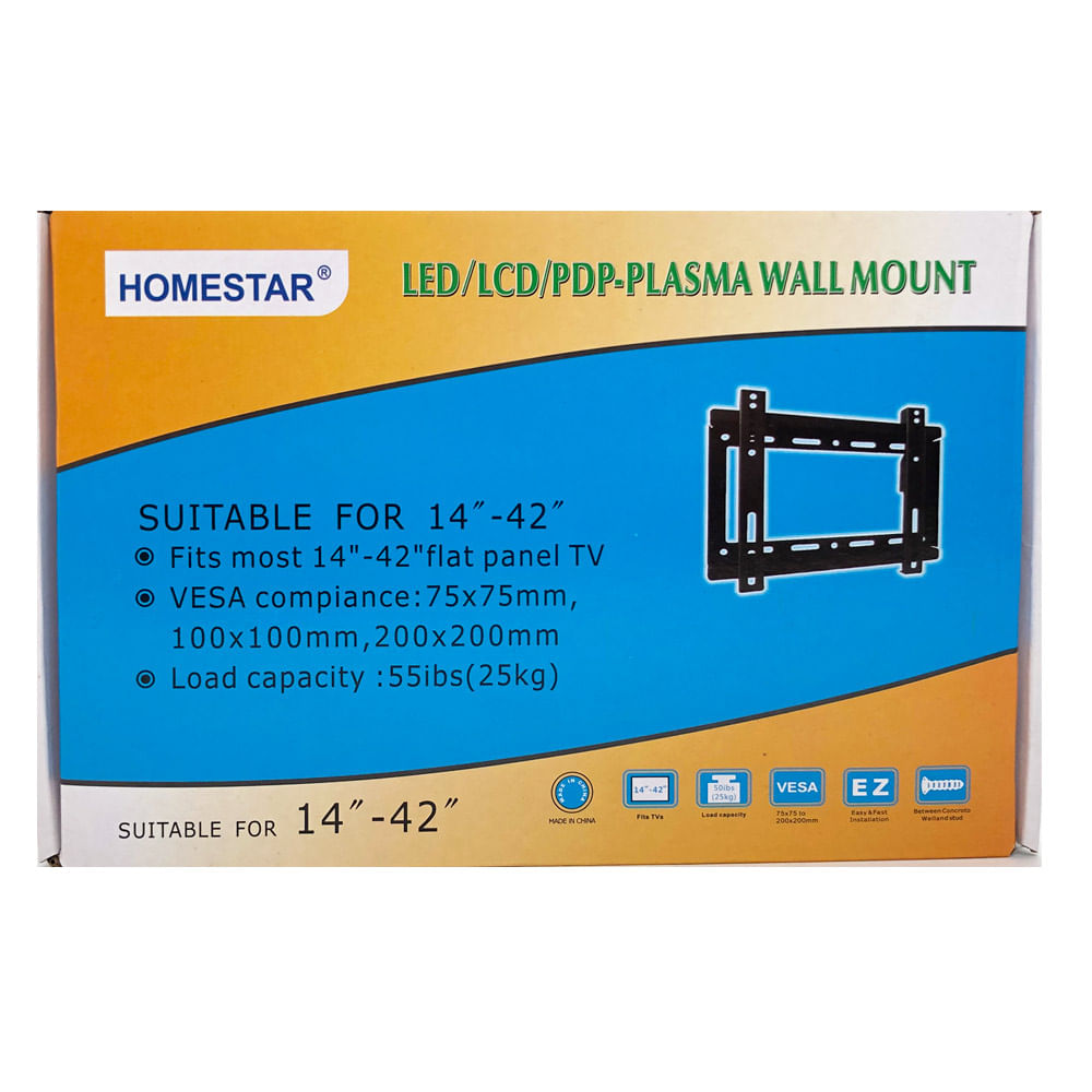 Soporte de Pared Homestar Para Televisor de 14" a 42"