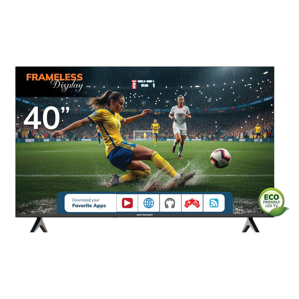 Televisor Premier de 40" / FHD / Smart / DVB-T2 / Sin Marco