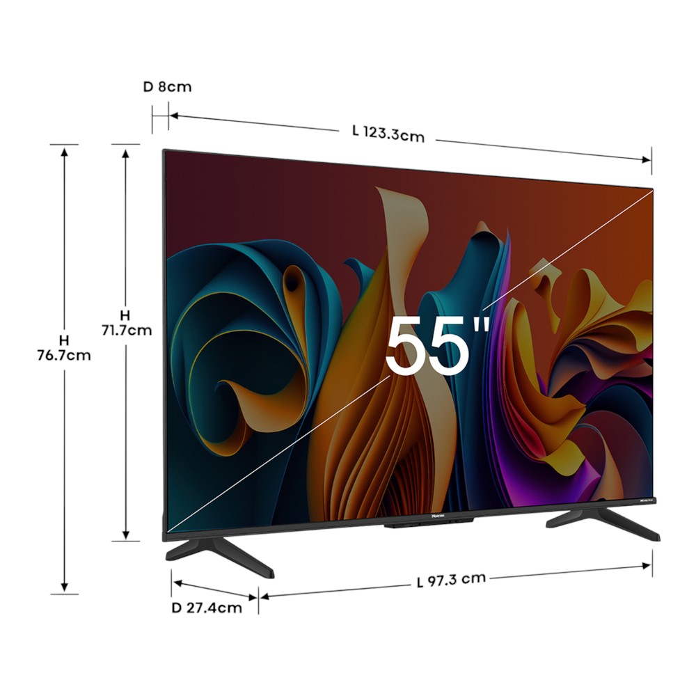 Televisor Hisense 55" | Smart TV | QLED | 55Q6N