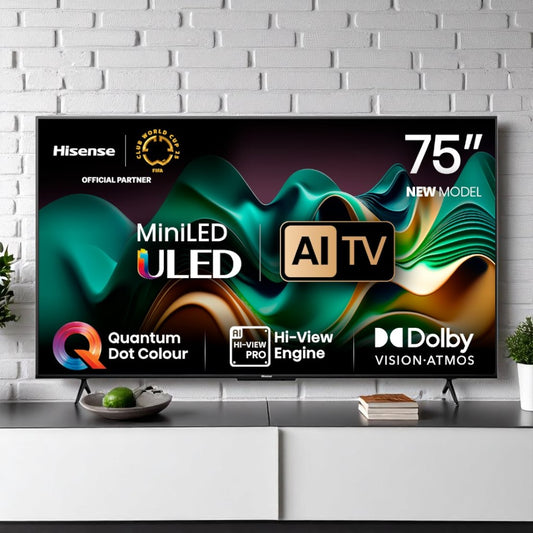 Televisor Hisense de 75" | Smart TV ULED | MiniLED | 75U6N