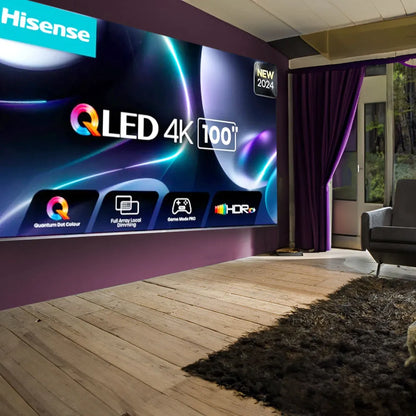 Televisor Hisense de 100" / Qled / 4K / Google TV